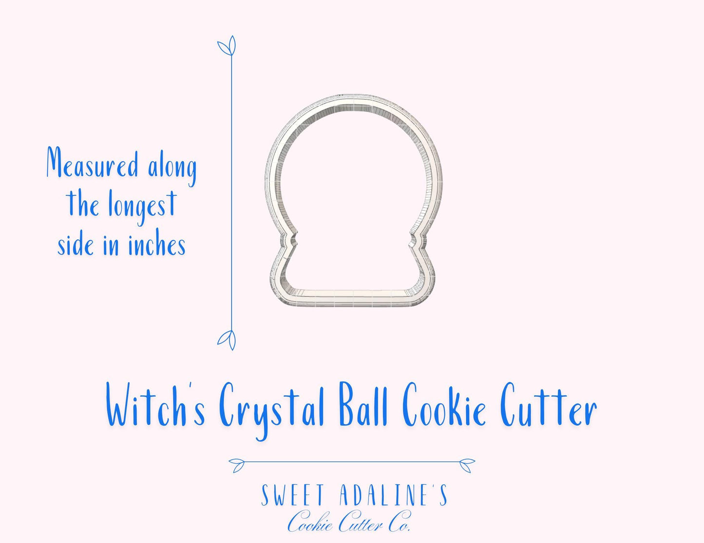 Witch's Crystal Ball for Halloween Cookies — Available in 3 Sizes — Cookie Cutters for Halloween Baking & Decorating - Spooky witch cookie