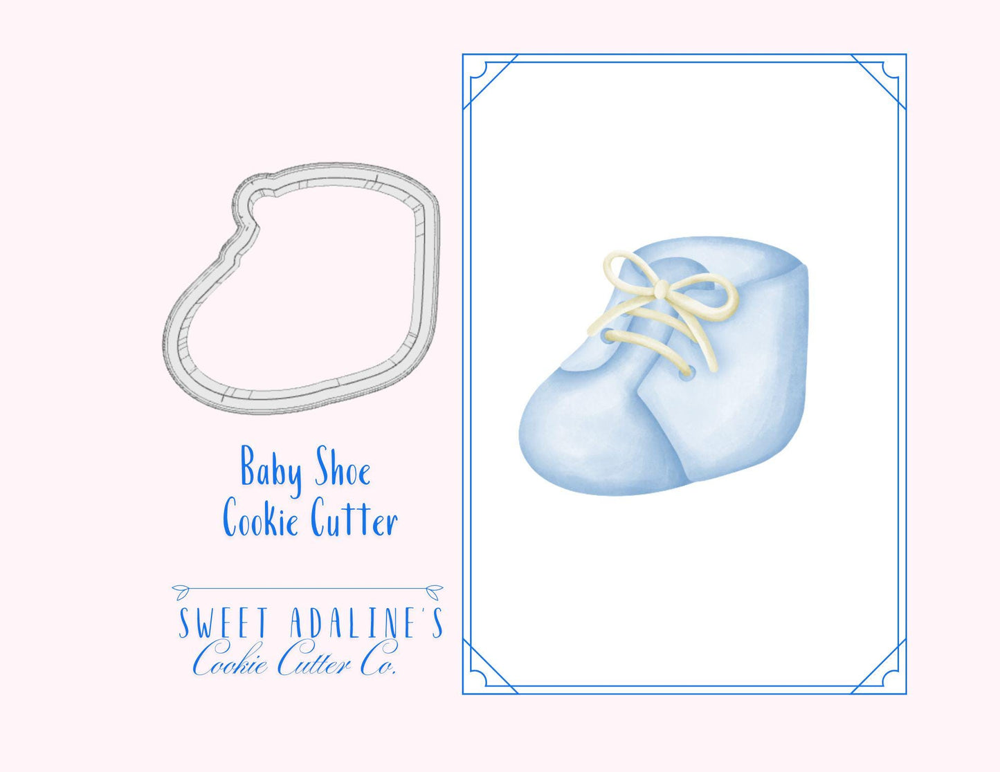 Baby Shoe Cookie Cutter β Adorable Design for Baby Showers and Gender Reveal Parties β 3 Sizes β Perfect for Mom Gifts