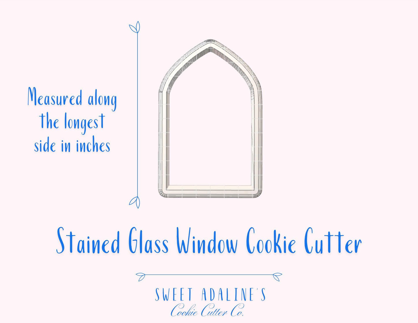 Stained Glass Window Cookie Cutter – Church Cross Cookie Cutter for Baptism, Communion, Weddings & Religious Events - Easter and Christmas