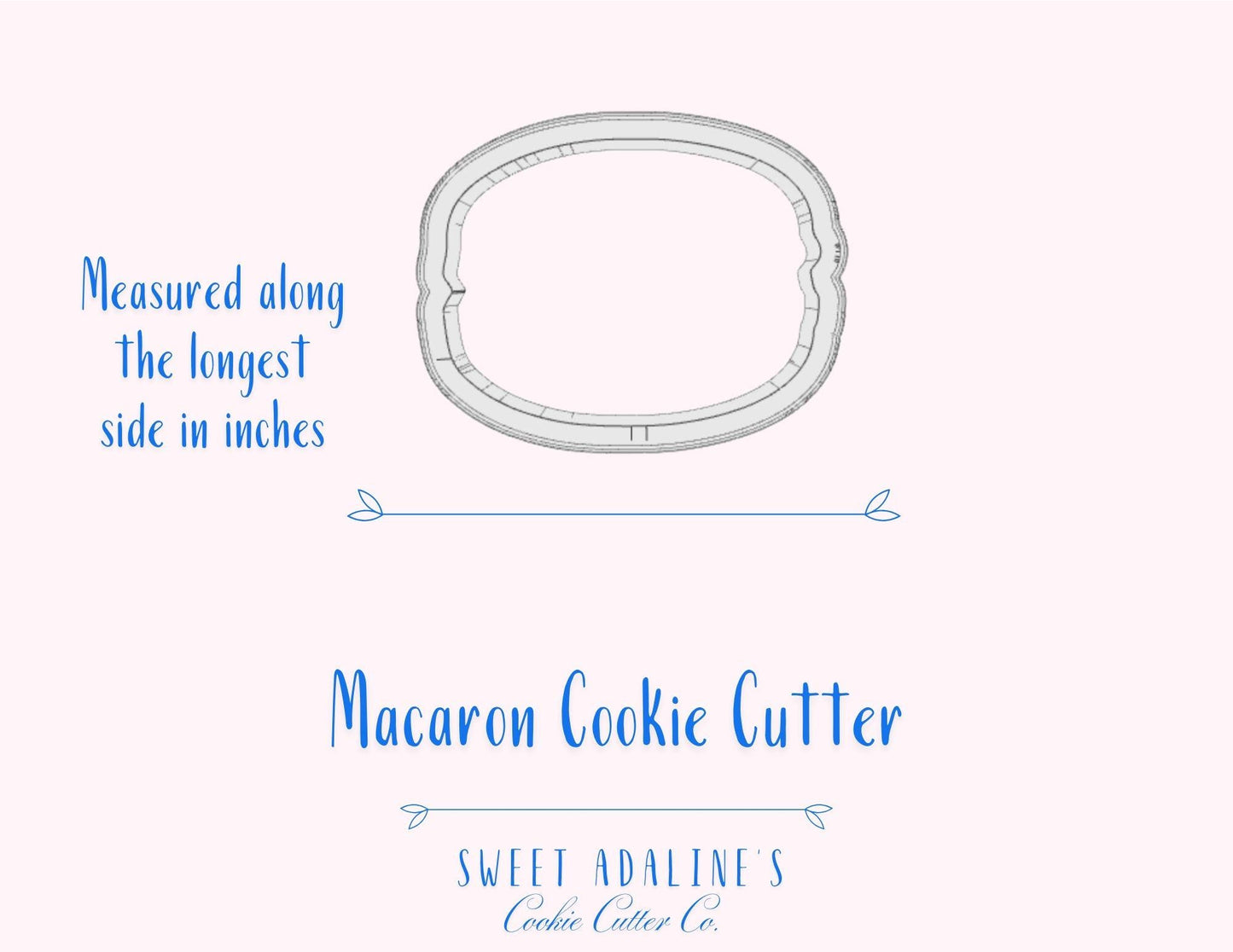 Macaron Cookie Cutter – Parisian Pastry Design –Perfect for French-themed Tea Parties, Weddings & Brunch –Thick, Sturdy, Durable Cutter