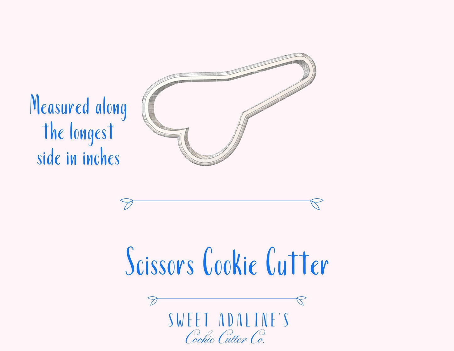 Scissors Cookie Cutter – School and Craft Supplies Cookie – Back to School Baking Tool – Teacher Appreciation Classroom Party Favor, Thick