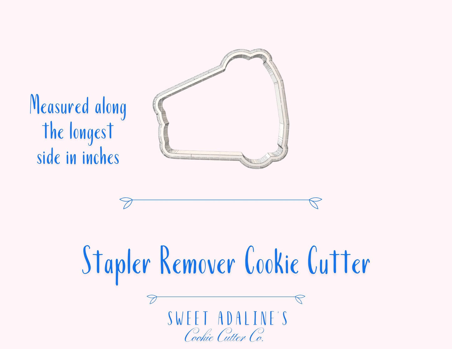 Stapler Remover Cookie Cutter β School and Office Supplies Cookie β Back to School Baking Tool β Teacher & Boss Appreciation Party Favor