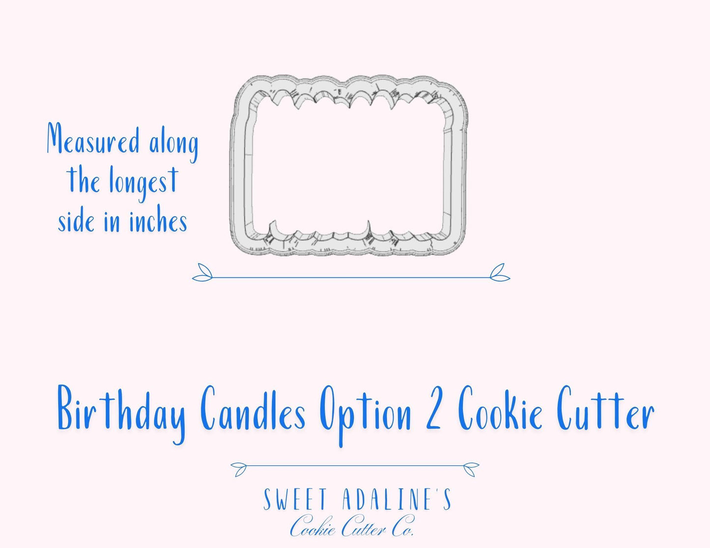 Birthday Candles Cookie Cutter: Fun Festive Design, 3 Sizes