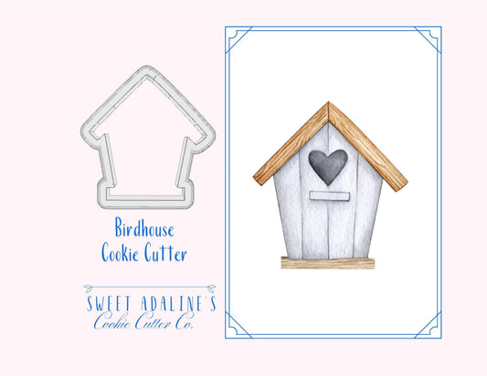 Birdhouse Cookie Cutter – Rustic Baking Design for Spring & Gardening – Custom Sizes – Perfect for Mother’s Day and Garden Parties