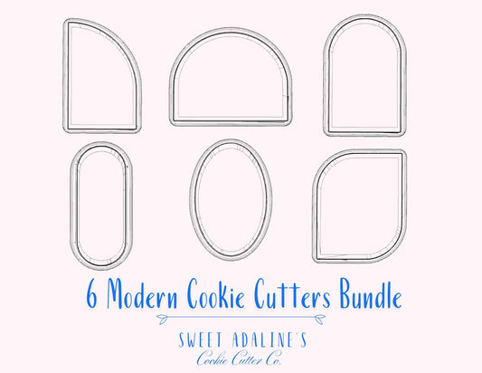 3D Printed Cookie Cutter Set: Modern Boho Shapes