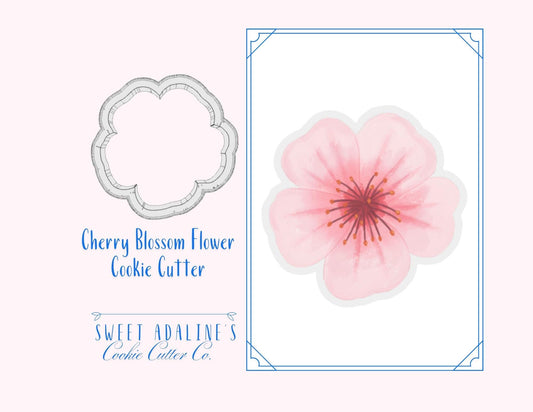 Cherry Blossom Flower Cookie Cutter – Spring Floral Design – Perfect for Easter, Mother’s Day & Garden Parties