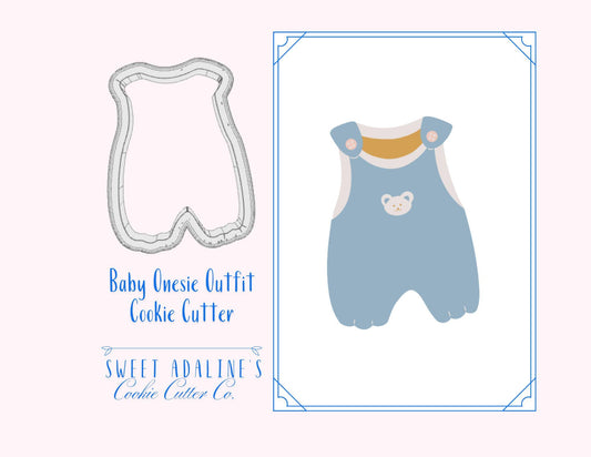 Baby Onesie Outfit Cookie Cutter – Adorable Design for Baby Showers and Parties – 3 Sizes – Perfect for Cookies, Fondant, and Crafts