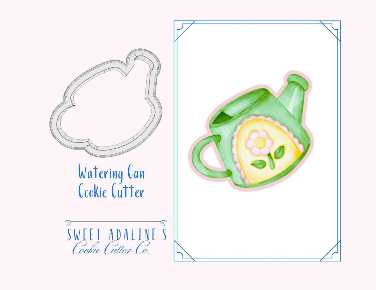 Watering Can Cookie Cutter: Spring Garden Party Baking
