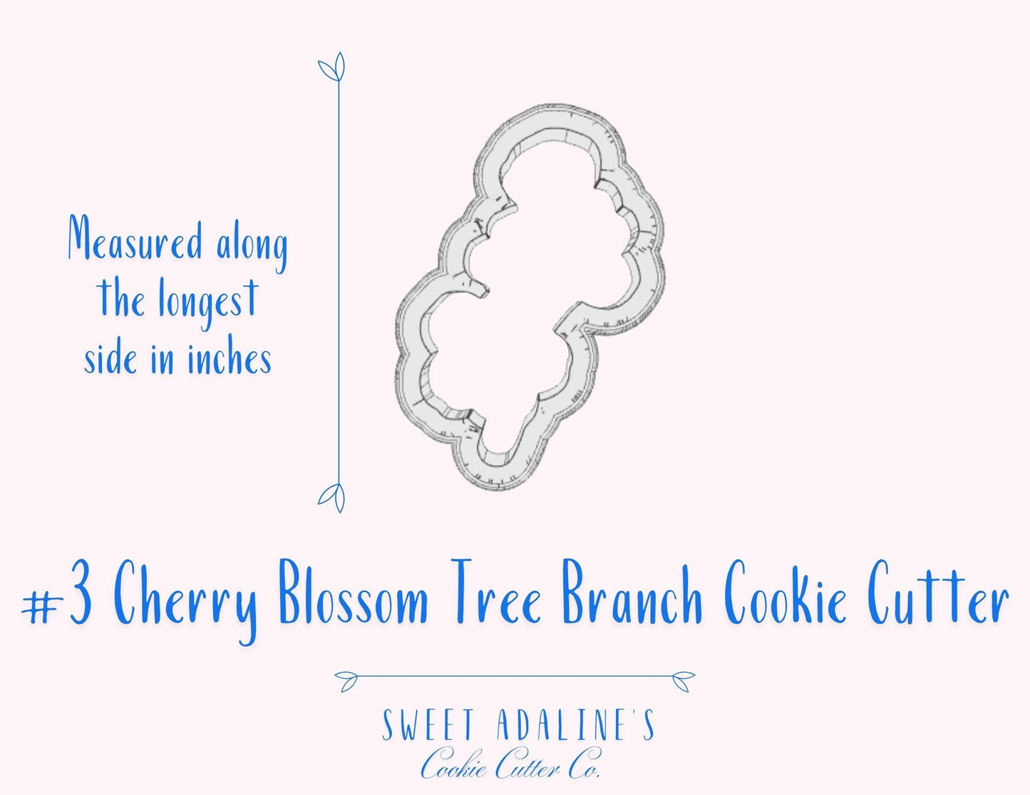 Cherry Blossom Tree Branch Cookie Cutter –Paris in Springtime – Perfect for Easter, Mother’s Day & Garden Parties