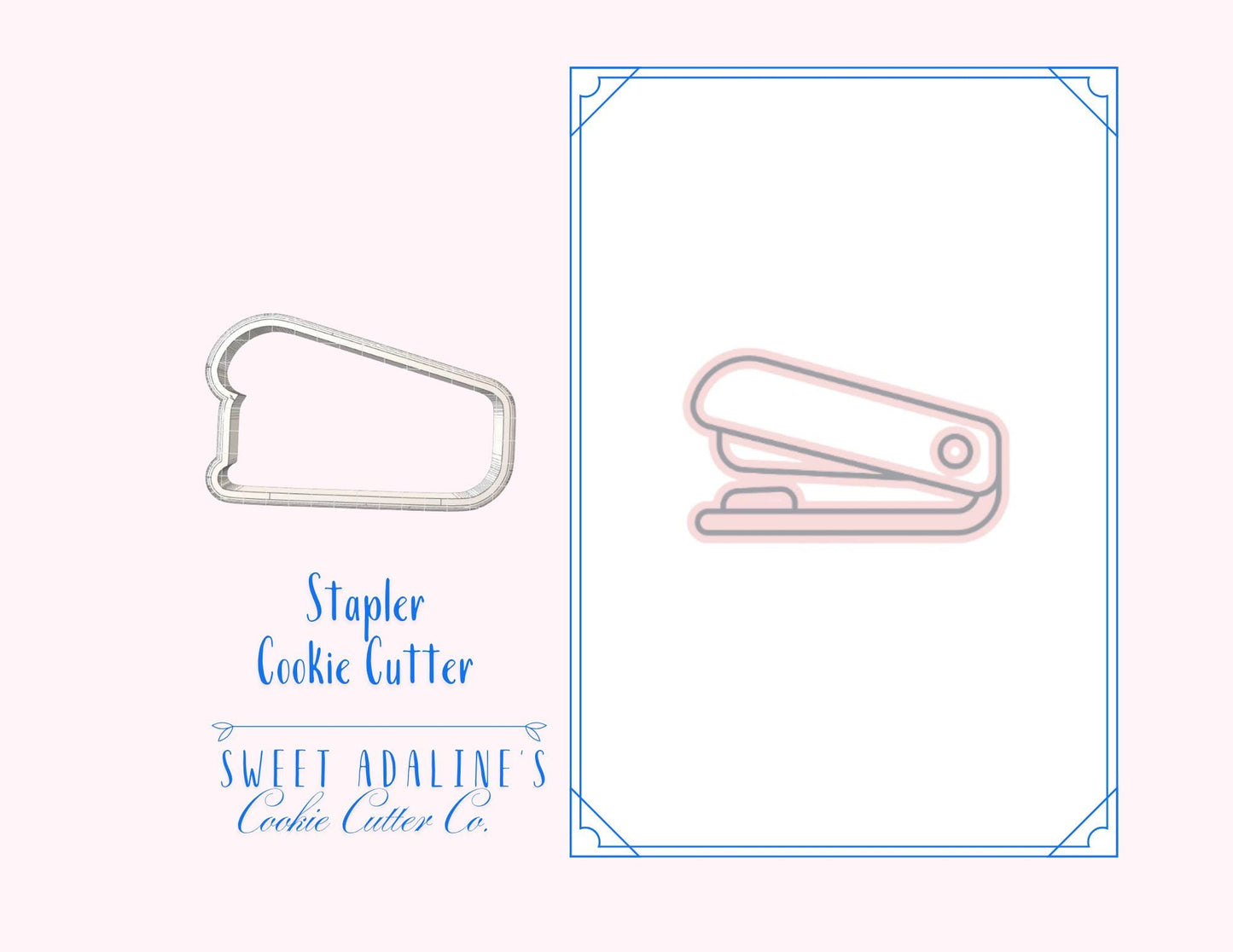 Stapler Cookie Cutter β School and Office Supplies Cookie β Back to School Baking Tool β Teacher & Boss Appreciation Classroom Party Favor