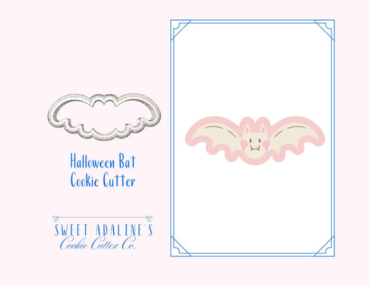 Cute Bat Cookie Cutter for Halloween — Available in 3 Sizes — Cookie Cutters for Halloween Baking & Decorating - Vampire and Bat Cookies