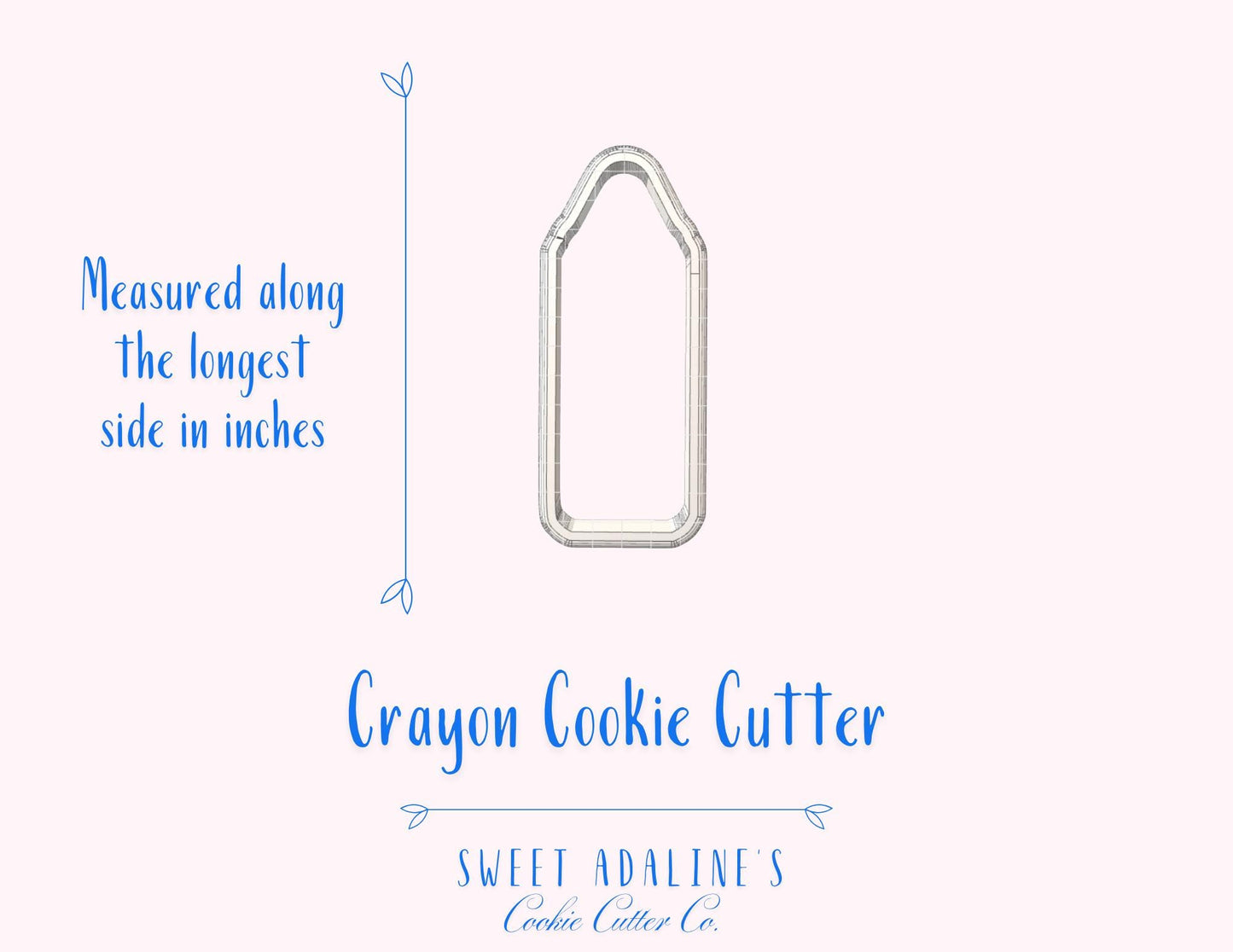 Crayon Cookie Cutter: School Baking & Craft Tool