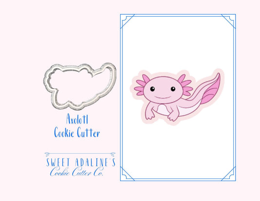 Axolotl Cookie Cutter: Cute Kawaii Cookie Cutters for Under the Sea, Aquarium, and Animal Party Cookies;  Summer Baking, Birthday Favors