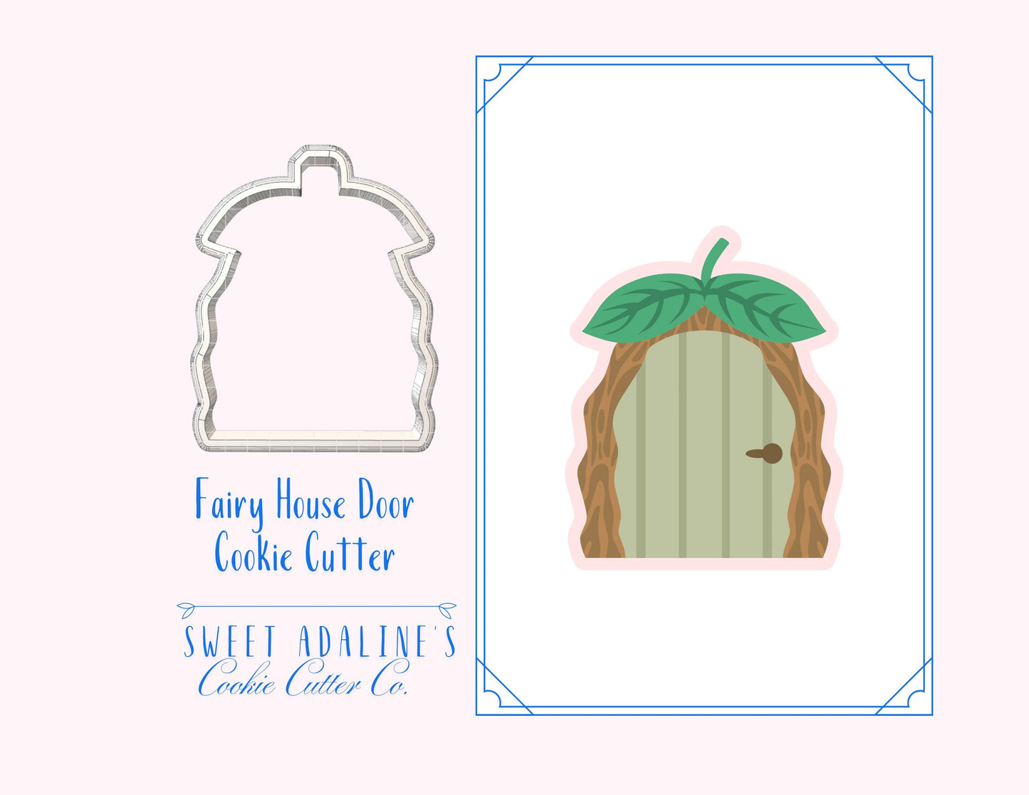 Fairy House Front Door Cookie Cutter: Enchanted Fairy Garden Cookie Cutters for Whimsical Baby Showers, Birthdays, and Woodland Themes