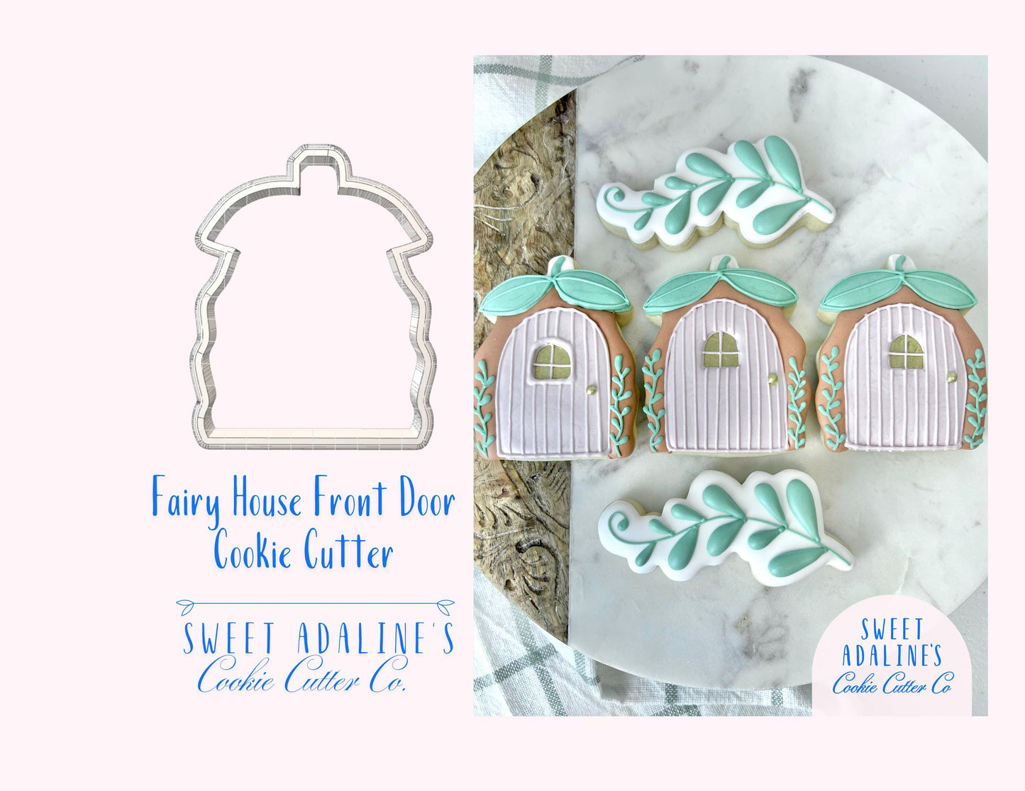 Fairy House Front Door Cookie Cutter: Enchanted Fairy Garden Cookie Cutters for Whimsical Baby Showers, Birthdays, and Woodland Themes