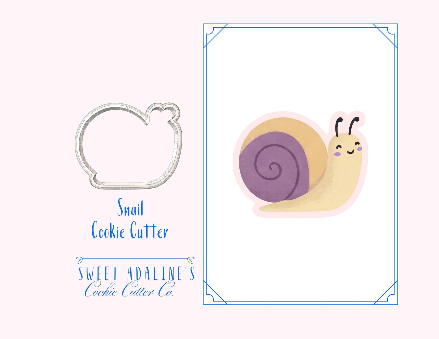 Snail Cookie Cutter: Fairy Garden and Woodland Party Cookie Cutters for Baby Showers, Birthdays, and Enchanted, Whimsical Themes