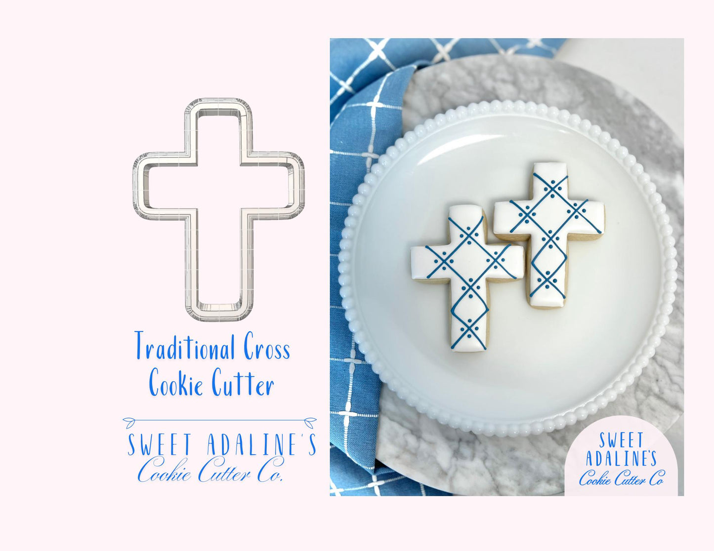 Cross Cookie Cutter: Religious Baptism, Communion, Confirmation Favor