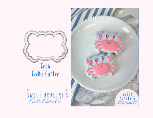 Crab Cookie Cutter: Cute Ocean Animal Cookie Cutters for Under the Sea, Beach, & Nautical Parties; Summer Baking, Aquarium, Birthday Cookies