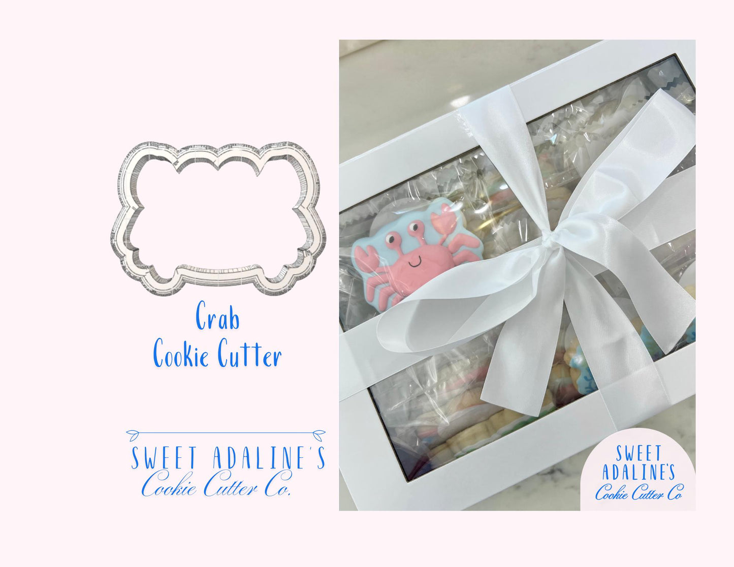 Crab Cookie Cutter: Cute Ocean Animal Cookie Cutters for Under the Sea, Beach, & Nautical Parties; Summer Baking, Aquarium, Birthday Cookies