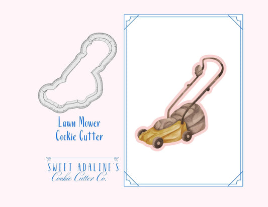 Lawn Mower Cookie Cutter – Garden Tools Design –Perfect for Spring, Father’s Day & Outdoor Parties – Gift for Gardeners
