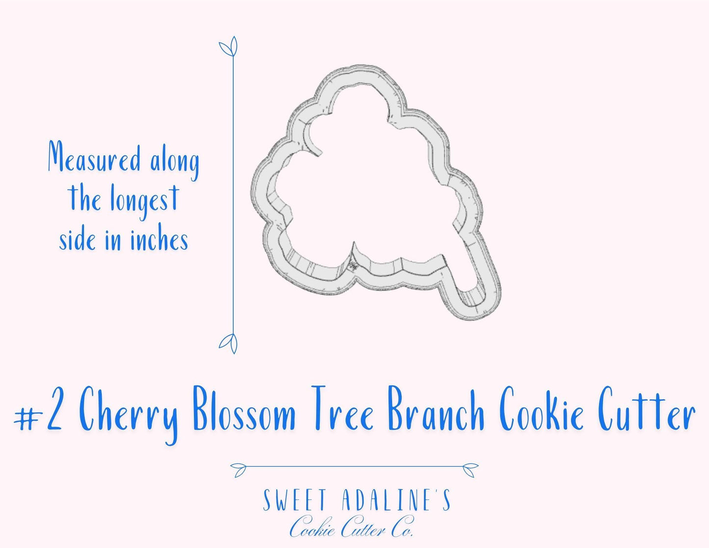 Cherry Blossom Tree Branch Cookie Cutter – Spring Floral Design – Perfect for Easter, Mother’s Day & Garden Parties