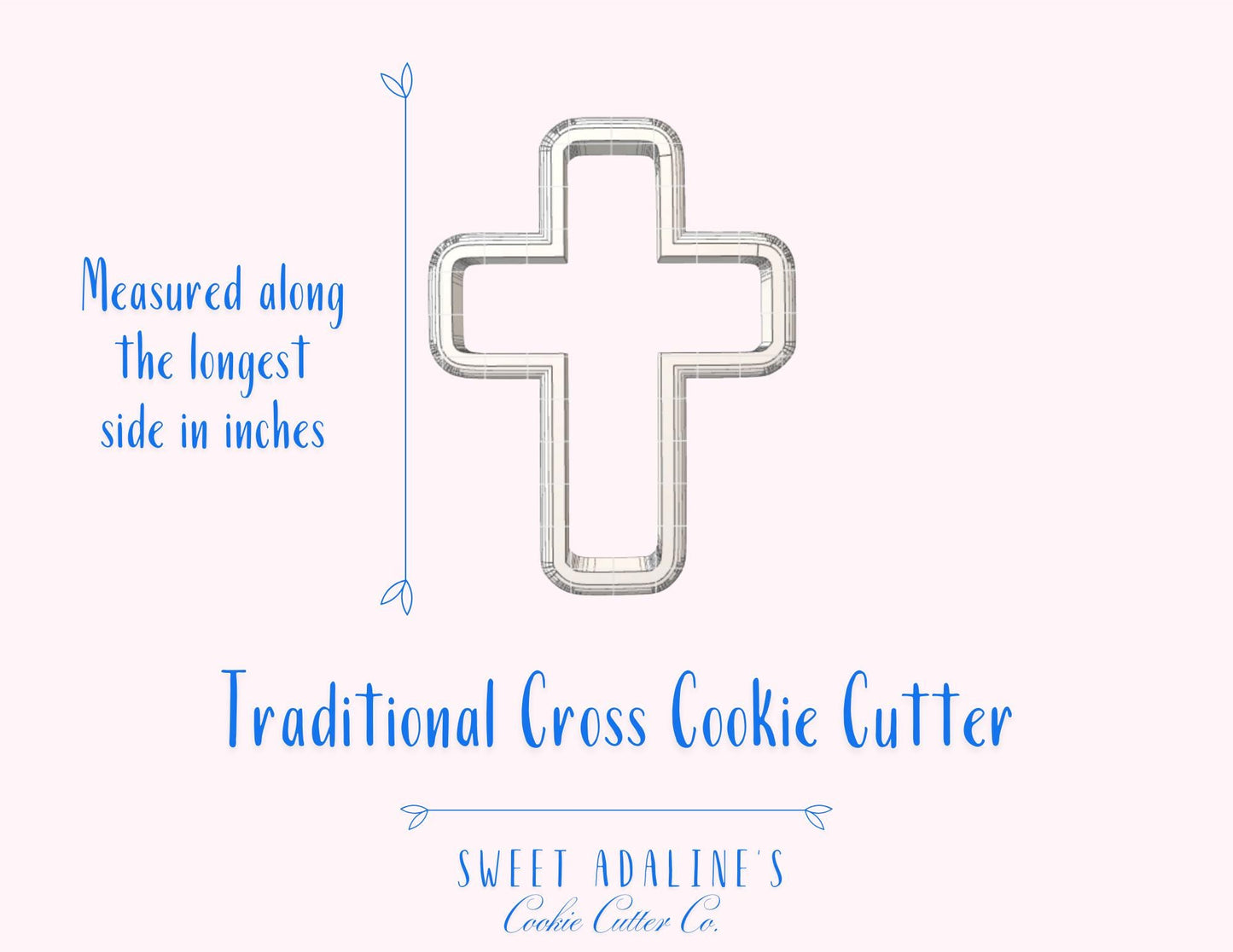 Traditional Cross Cookie Cutter – Religious Christian Cookie – Communion, Confirmation, Baptism Favor – Christian Cookie – Bible Study Treat