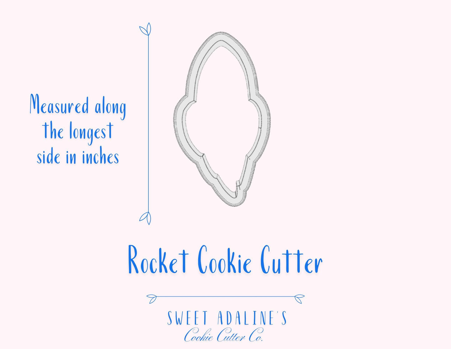 Rocket Cookie Cutter – Space Theme Birthday Party Favor – Outer Space Galaxy Baking Tool – Rocket Ship Decorated Cookie for Space Lovers