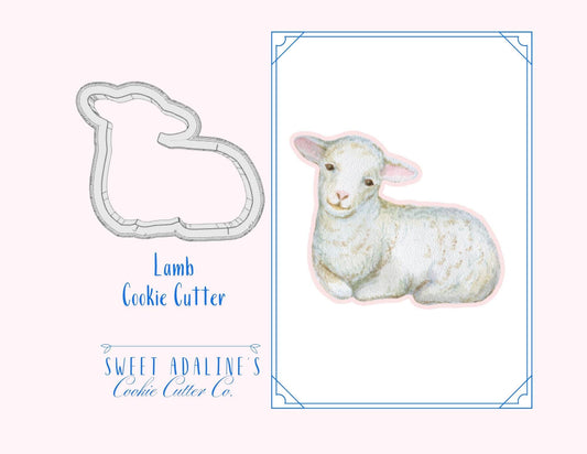 Lamb Cookie Cutter – Spring Design – Perfect for Easter, Baby Showers & Farm-Themed Parties – Thick, Sturdy Cookie Cutters