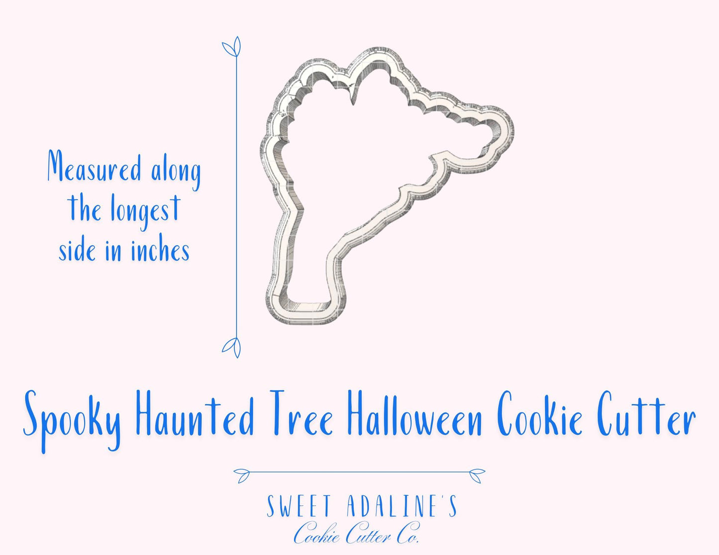 Spooky Tree #1 Halloween Cookie Cutter — Available in 3 Sizes — Cookie Cutters for Halloween Baking & Decorating - Haunted tree cookie
