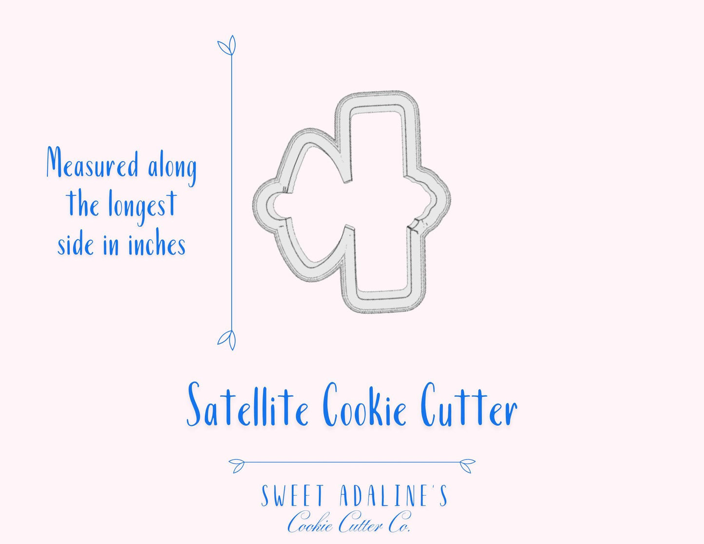Satellite Cookie Cutter – Space Theme Birthday Party Favor – Outer Space Galaxy Baking Tool – Astronomy Decorated Cookie for Space Lovers
