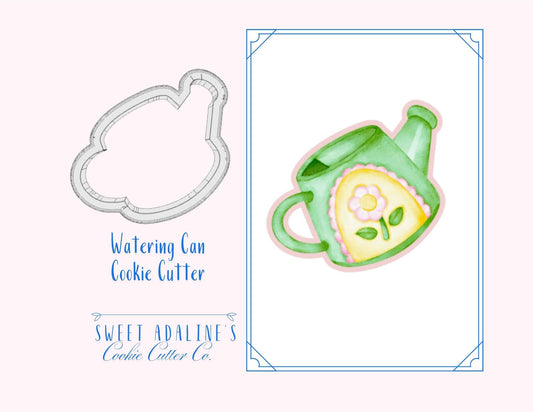 Watering Can Cookie Cutter – Spring Design – Perfect for Mother’s Day, Spring, & Garden Parties –Gift for Gardeners