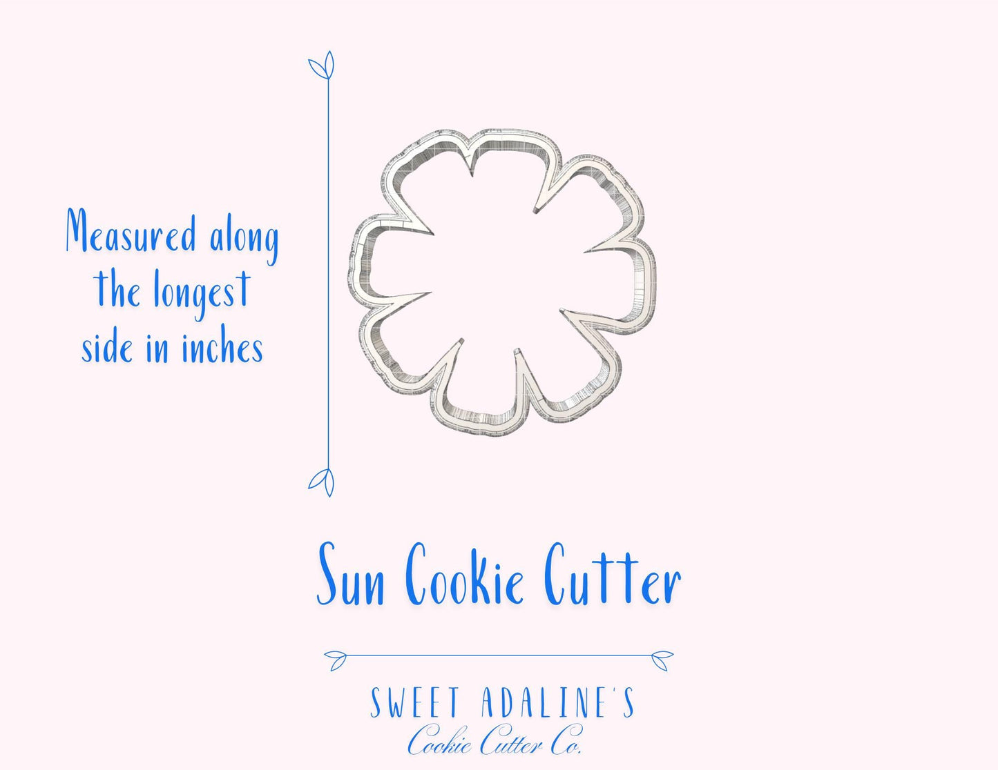 Sun Cookie Cutter – Summer Beach Party Favor – Sunshine Cookie – Tropical Luau Baking Tool – Fondant & Clay Cutter – Baby Shower Cookie