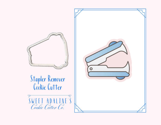 Stapler Remover Cookie Cutter – School and Office Supplies Cookie – Back to School Baking Tool – Teacher & Boss Appreciation Party Favor