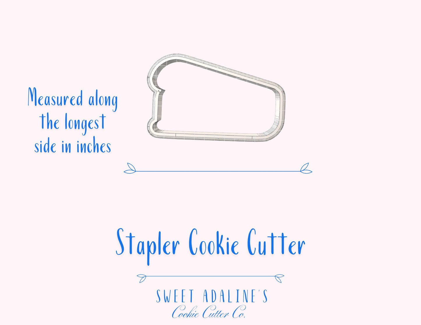 Stapler Cookie Cutter – School and Office Supplies Cookie – Back to School Baking Tool – Teacher & Boss Appreciation Classroom Party Favor
