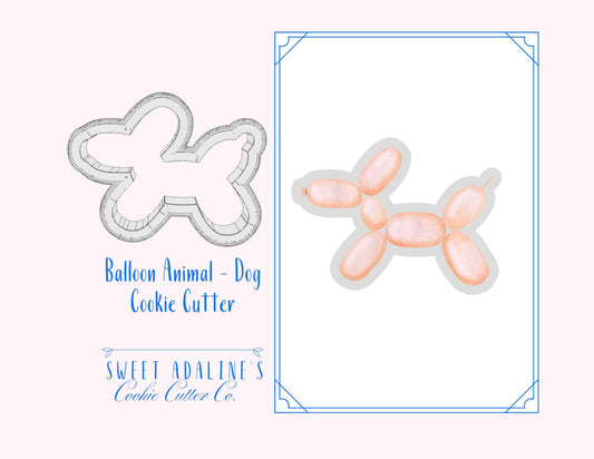 Balloon Dog Cookie Cutter – Balloon Animal Design for Birthday & Celebration Cookies – Multiple Sizes Available - Thick, Sturdy Cutter