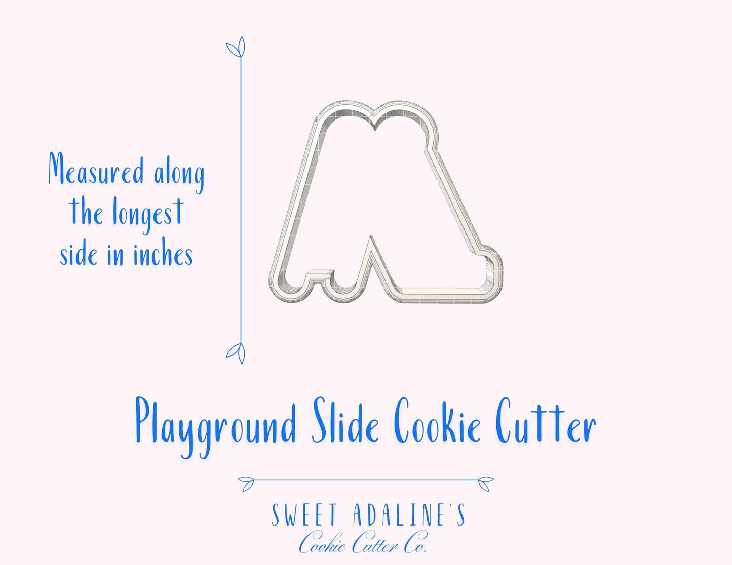 Playground Slide Cookie Cutter – School Theme Cookie – Kids Birthday Party Favor – Outdoor Play Cookie – Fondant & Clay Cutter – Summer