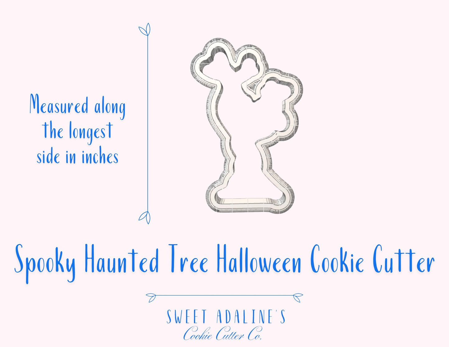 Spooky Tree #2 Halloween Cookie Cutter — Available in 3 Sizes — Cookie Cutters for Halloween Baking & Decorating - Haunted tree cookie
