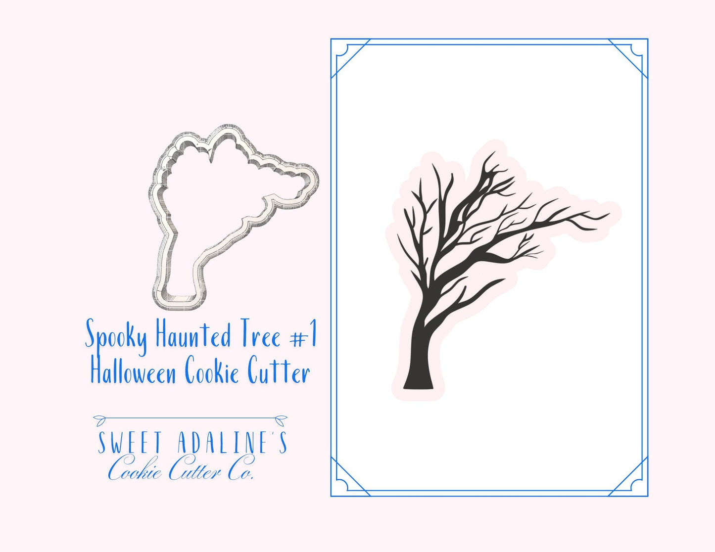 Spooky Tree #1 Halloween Cookie Cutter — Available in 3 Sizes — Cookie Cutters for Halloween Baking & Decorating - Haunted tree cookie