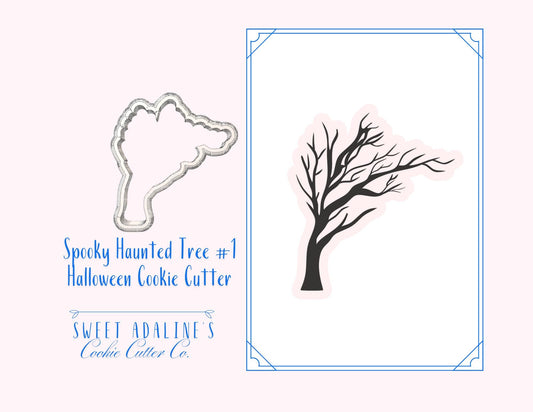 Spooky Tree #1 Halloween Cookie Cutter — Available in 3 Sizes — Cookie Cutters for Halloween Baking & Decorating - Haunted tree cookie