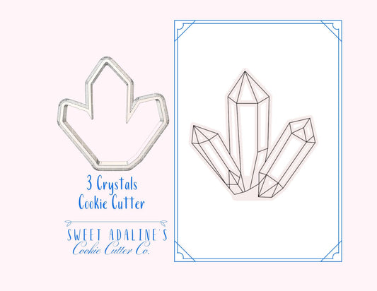 3 Crystals Cookie Cutter for Halloween — Available in 3 Sizes — Cookie Cutters for Halloween Baking and Decorating - Witch Cookies