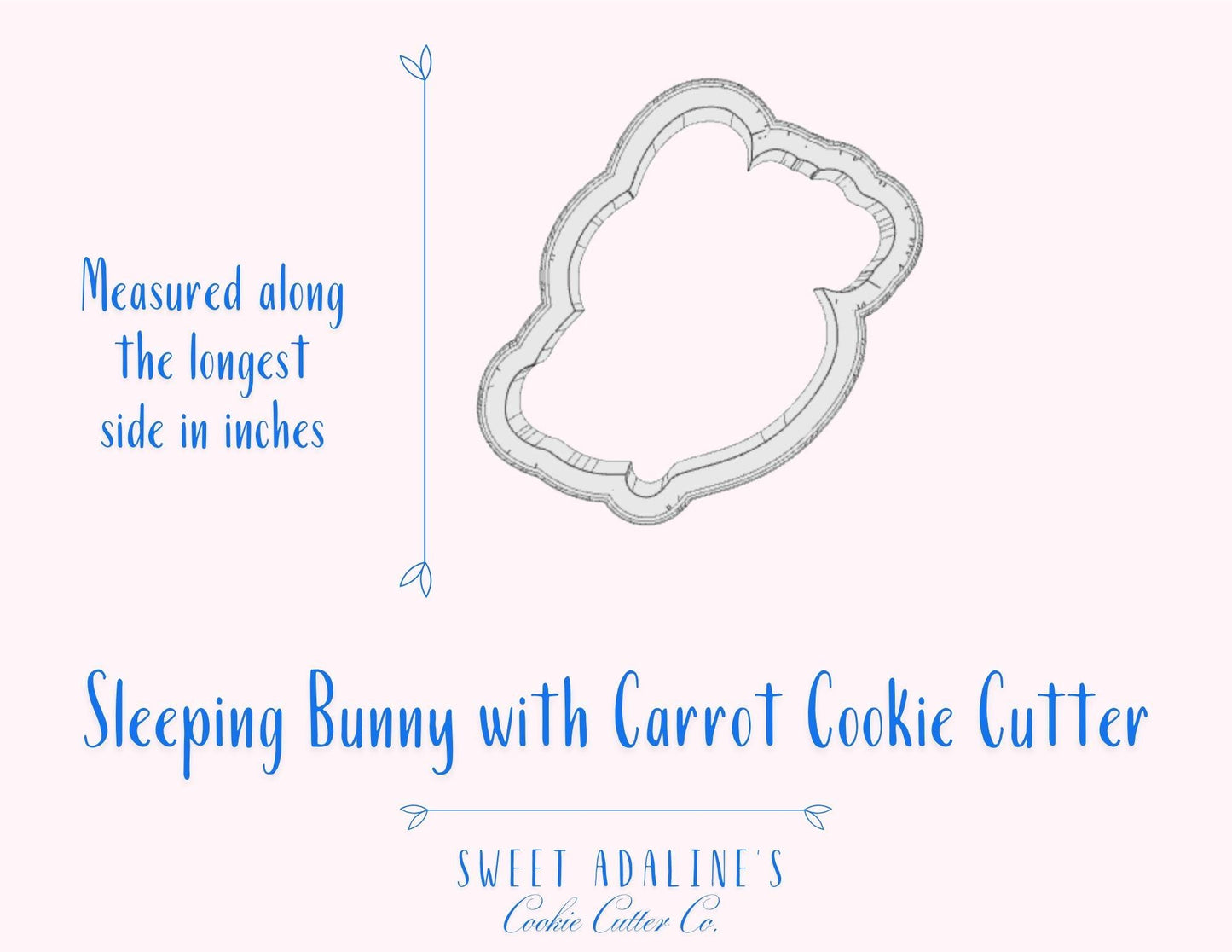 Bunny Sleeping on Carrot Cookie Cutter: Easter Baking
