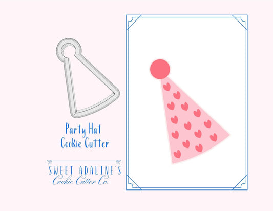Party Hat Cookie Cutter – Fun and Festive Hat Design for Parties & Celebrations – 3 Sizes – - Birthday Party Must-Haves