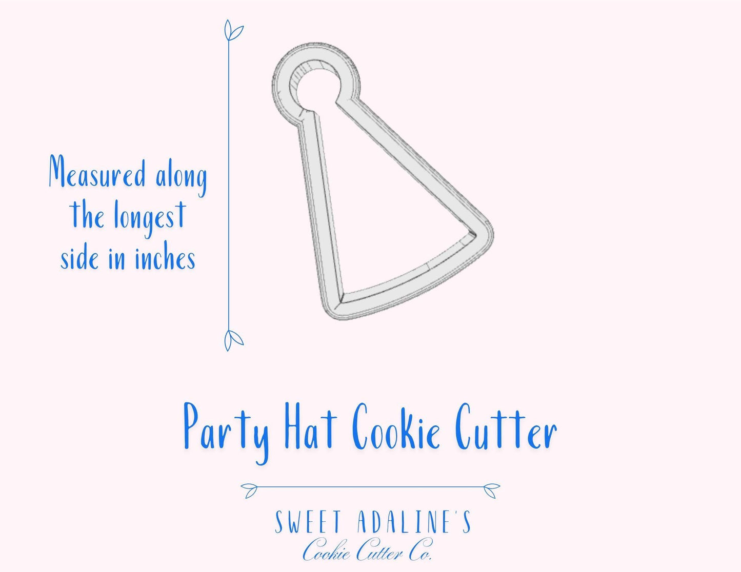 Party Hat Cookie Cutter – Fun and Festive Hat Design for Parties & Celebrations – 3 Sizes – - Birthday Party Must-Haves