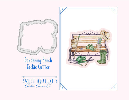 Gardening Bench Cookie Cutter – Garden Tools Design – Perfect for Spring, Garden Parties & Mother’s Day – Gift for Gardeners