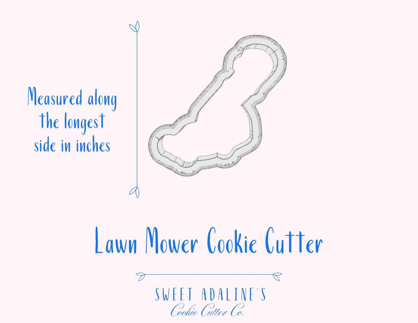 Lawn Mower Cookie Cutter – Garden Tools Design –Perfect for Spring, Father’s Day & Outdoor Parties – Gift for Gardeners
