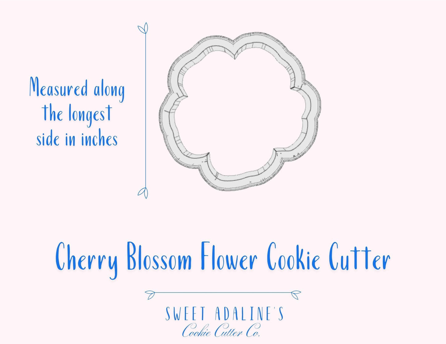 Cherry Blossom Flower Cookie Cutter – Spring Floral Design – Perfect for Easter, Mother’s Day & Garden Parties
