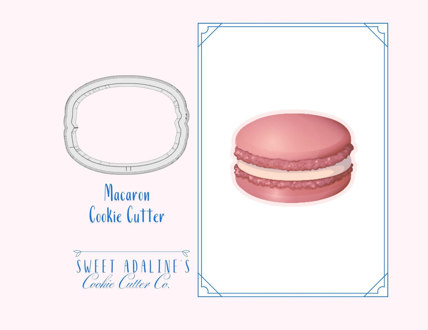 Macaron Cookie Cutter: Parisian Pastry Design