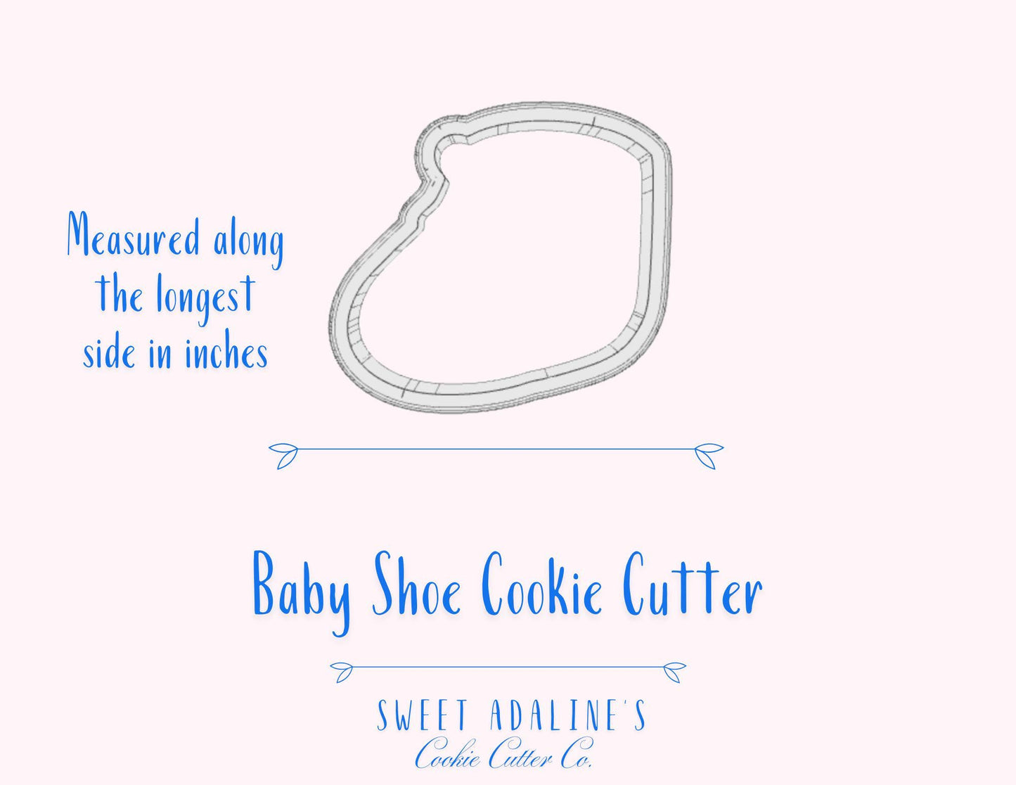 Baby Shoe Cookie Cutter – Adorable Design for Baby Showers and Gender Reveal Parties – 3 Sizes – Perfect for Mom Gifts