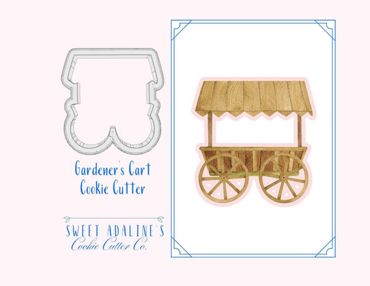 Gardener's Cart Cookie Cutter – Gardening Tools Design – Perfect for Spring, Gardening Parties & Mother’s Day