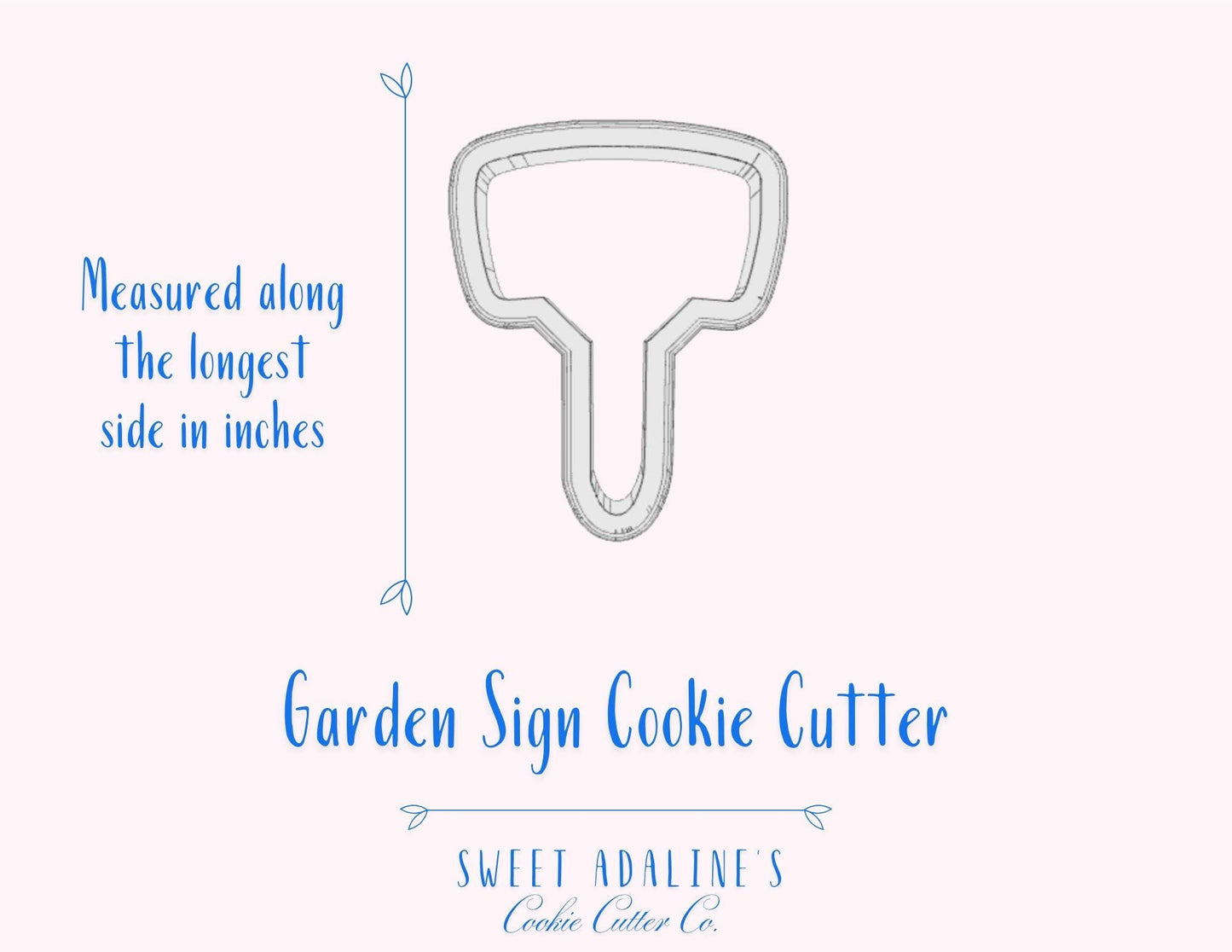 Wooden Garden Sign Cookie Cutter –Garden Design –Perfect for Spring, Garden Parties & Mother’s Day -Gift for Gardeners